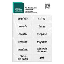 KIT ETIQUETAS TEMPEROS C/ 12 UN. - Ref. 1921 Paramount