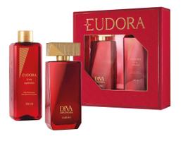Kit Eudora Diva Esplêndida Colônia 100Ml Óleo Corporal 200Ml