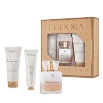 Kit eudora imensi colônia + loção hidratante +creme para mãos