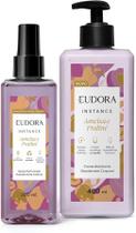 Kit Eudora Instance Ameixa e Praliné Body Splash e Creme Hidratante 400ml Com Manteiga De Karité