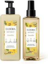 Kit Eudora Instance Baunilha Spray Perfumado 200ml e Creme Hidratante 400ml Com Manteiga De Karité