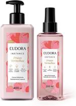 Kit Eudora Instance Frutas Vermelhas Spray Perfumado e Creme Hidratante 400ml Com Manteiga De Karité