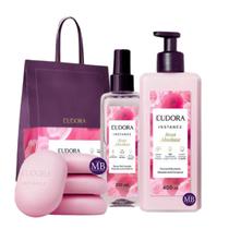 Kit Eudora Instance Presente Feminino Rosa Absoluta Banho Corpo