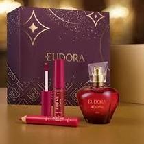 Kit eudora kiss me now. gloss e lapis de boca cherry