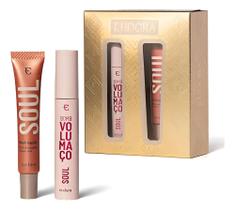 Kit eudora make mascara de cilios blush liquido