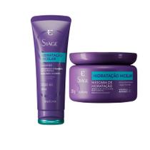 kit Eudora Shampoo Máscara Capilar Hidratação Micelar