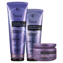Kit Eudora Siàge Acelera O Crescimento Sh Condicionador Másc Kit Eudora Siàge Acelera O Crescimento Sh Condicionador Másc