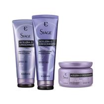 Kit Eudora Siàge Acelera o Crescimento Shampoo Condicionador Máscara Kit Eudora Siàge Acelera o Crescimento Shampoo Condicionador Máscara