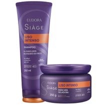 Kit Eudora Siàge Liso Intenso Sh 250ml + Masc 250g