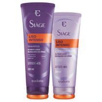 Kit Eudora Siàge Liso Intenso Shampoo 250ml Condicionador 200ml Kit Eudora Siàge Liso Intenso Shampoo 250ml Condicionador 200ml