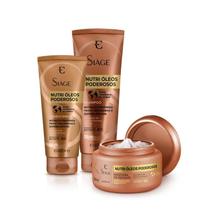 Kit Eudora Siàge Nutri Óleos Poderosos Shampoo + Condi + Máscara Kit Eudora Siàge Nutri Óleos Poderosos Shampoo + Condi + Máscara