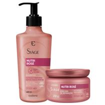 Kit Eudora Siàge Nutri Rosé Shampoo 400ml + Máscara 250g