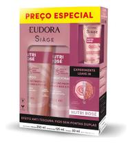Kit Eudora Siàge Nutri Rosé Shampoo + Condi + Leave-in