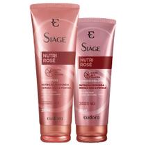 Kit Eudora Siage Nutri Rose Shampoo Condicionador 200Ml