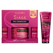 Kit Eudora Siàge Pro Cronology Cronograma Capilar Acelerado - 3 Produtos e Shampoo 250ml