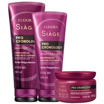 Kit Eudora Siàge Pro Cronology Shampoo 250ml + Condicionador 200ml + Máscara 250g