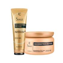 Kit Eudora Siáge Reconstrói os Fios 4D - Shampoo e Máscara Kit Eudora Siáge Reconstrói os Fios 4D - Shampoo e Máscara