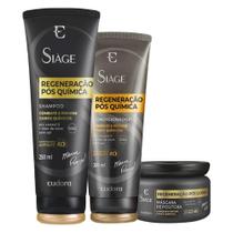 Kit Eudora Siàge Regeneração Pós Química Sh Cond. Máscara