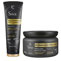 Kit Eudora Siàge Regeneração Pós Química Shampoo e Máscara Repositora (250ml/g) Kit Eudora Siàge Regeneração Pós Química Shampoo e Máscara Repositora (250ml/g)