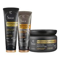 Kit Eudora Siáge Regeneração Pós Química4D - Shampoo e Condicionador e Máscara Kit Eudora Siáge Regeneração Pós Química4D - Shampoo e Condicionador e Máscara