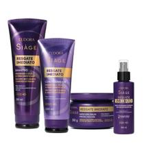 Kit Eudora Siàge Resgate Imediato Shampoo Condicionador Máscara Finalizador Kit Eudora Siàge Resgate Imediato Shampoo Condicionador Máscara Finalizador