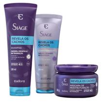 Kit Eudora Siàge Revela os Cachos Sh 250ml + Cond 200ml + Masc 250g Kit Eudora Siàge Revela os Cachos Sh 250ml + Cond 200ml + Masc 250g