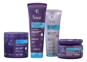 Kit Eudora Siàge Revela os cachos Sh+Cond+Másc+creme pentear