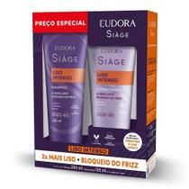 Kit Eudora Siage Shampoo 250ml + Cond 125ml Liso Intenso