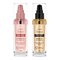 Kit Eudora Supreme Oil Siàge Nutri Rosé 60ml Argan Oil Siàge Reconstrói Os Fios 60ml Kit Eudora Supreme Oil Siàge Nutri Rosé 60ml Argan Oil Siàge Reconstrói Os Fios 60ml