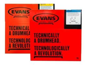 Kit Evans Snare Pele Hd Dry 14 (b14hdd) + Hazy 14 S14h30