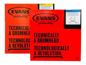 Kit Evans Snare Pele Hd Dry 14 (b14hdd) + Hazy 14 S14h30