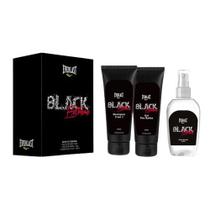 Kit everlast black masculino (body splash 100ml+gel pós barba0100g +1shampoo 3em 1 100ml)