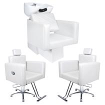 KIT Evidence - 1 Cadeira Fixa + 1 Cadeira Reclinável + 1 Lavatório Para Salão