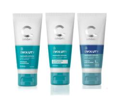 Kit Evoluty Shampoo + condicionador + máscara 3minutos - Amávia Reconstrução Proteção Uv Hair