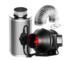 Kit Exaustor Com Filter e Dutos 150mm 110V