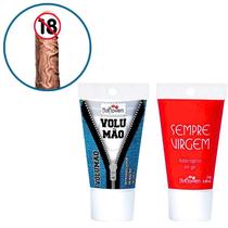 Kit Excitante Masculino Volumão e Adstringente Sempre Virgem Hot Flowers