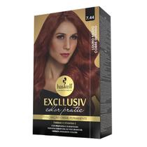 Kit Excllusiv Color Pratic Haskell - 7.44 Louro Medio Cobre