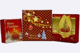 Kit Exclusivo 3 Caixas de Presente Natalinas Dobráveis - Design Premium e Reutilizável Kit Exclusivo 3 Caixas de Presente Natalinas Dobráveis - Design Premium e Reutilizável