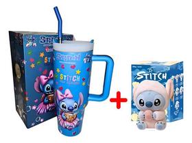 Kit Exclusivo Stitch Copo Térmico 1200ml Com Tampa E Canudo Kit Exclusivo Stitch Copo Térmico 1200ml Com Tampa E Canudo
