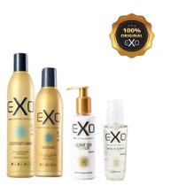 Kit Exoplastia Shampoo, Condicionador, Shine e Leave-on