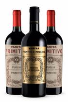 Kit Experiência Primitivo Italiano, 3 Vinhos Vanitá Puglia e Manduria Kit Experiência Primitivo Italiano, 3 Vinhos Vanitá Puglia e Manduria