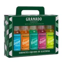 Kit Experimentação Sabonete Líquido de Glicerina Granado Vegetal 5 Unidades de 120ml Kit Experimentação Sabonete Líquido de Glicerina Granado Vegetal 5 Unidades de 120ml