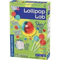 Kit experimental STEM Thames & Kosmos Lollipop Lab com termômetro Candy