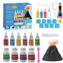 Kit Experimentos Científicos Brastoy STEM 50 Combinações de Química Laboratório Brinquedo Educativo Infantil