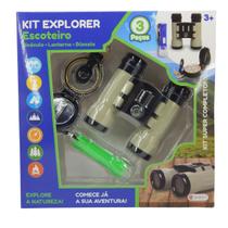 Kit Explorer para Escoteiro com Lanterna Verde Shiny Toys 001358