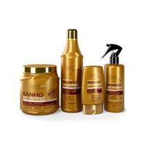 Kit Explosão de Brilho, Hidratação Banho Verniz Forever Liss Kit Explosão de Brilho, Hidratação Banho Verniz Forever Liss