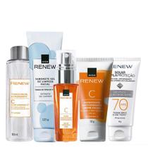 Kit Explosao de Vitamina C Renew com Sérum tônico hidratante e protetor