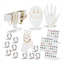 Kit Expositor Colar Brincos Anel Joias Bijuterias 17 pçs