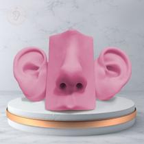 Kit Expositor - Orelha Oval e Nariz De Silicone - Rosa