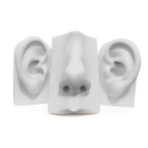 Kit Expositor Silicone - Orelha Vertical e Nariz De Silicone - Branco